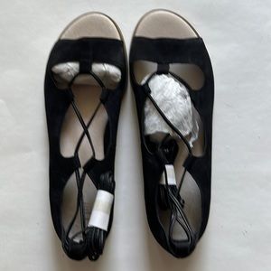J.Jill Ankle Wrap Nubuck Sandals